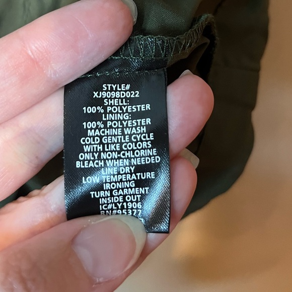 Anthropologie Sanctuary Olive Nylon Trench Jacket - Picture 7 of 8